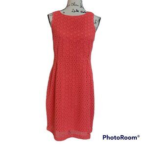 Garnet Hill Crochet 100% Cotton Dress - Size 8P